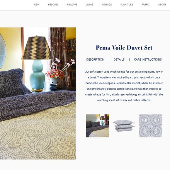 Pema Voile Duvet Set - Picture 5 of 8